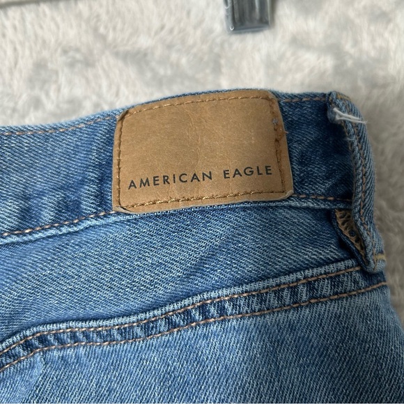 American Eagle Skater Jeans Womens Size 14R Baggy Wide Leg Grunge Distressed - Picture 9 of 16